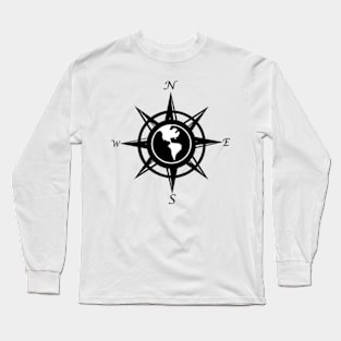 Compass rose with cardinal points Long Sleeve T-Shirt